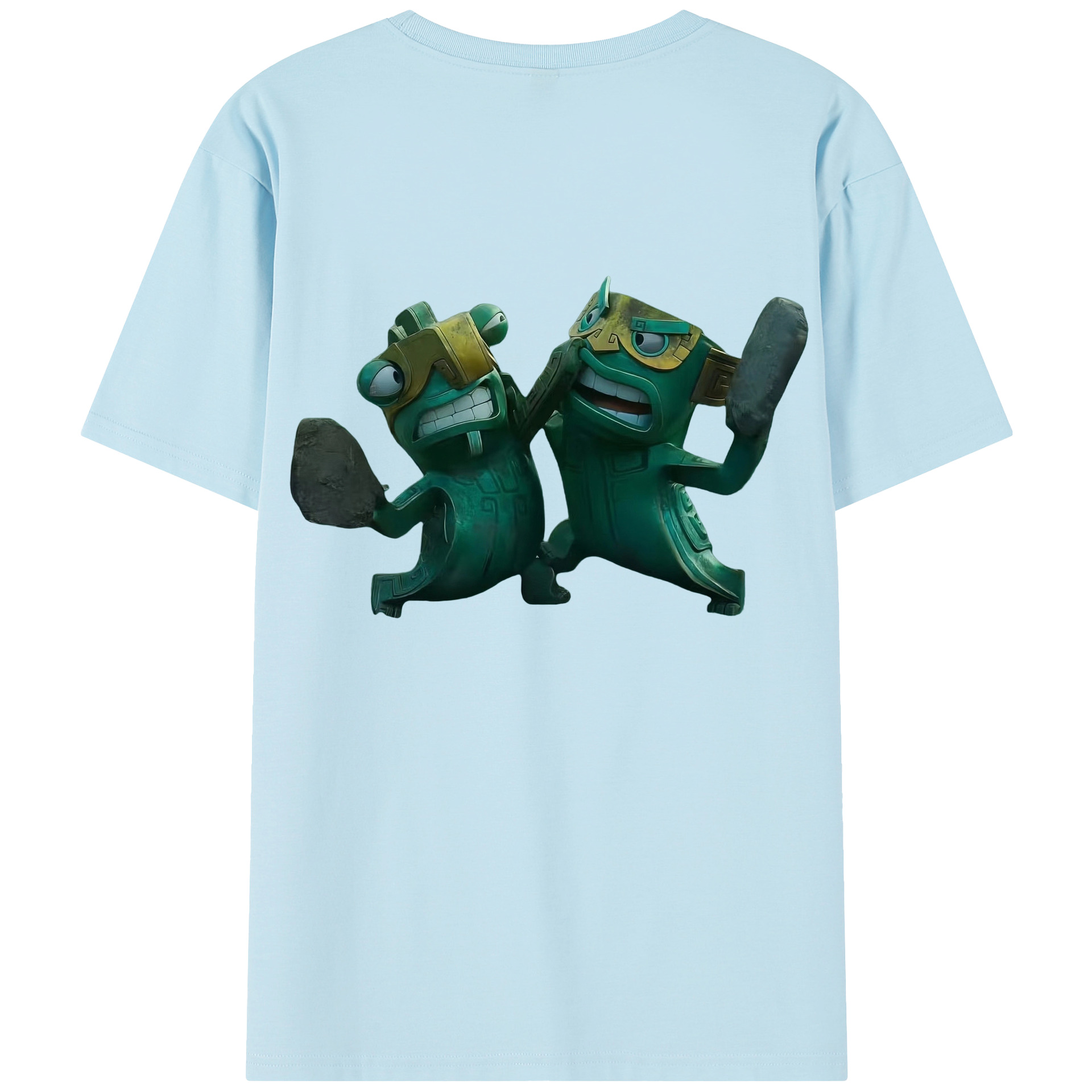 （画像用） Ne Zha 2 ナタ 魔童の大暴れ 綿100％半袖Tシャツ（背面プリント）